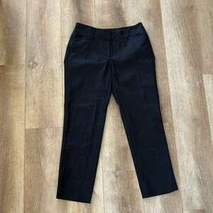 Black ankle business pants